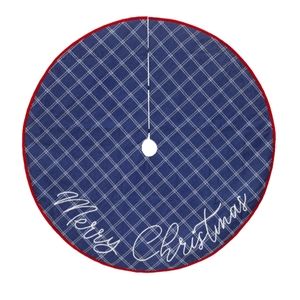 Denim Christmas tree skirt 48"
